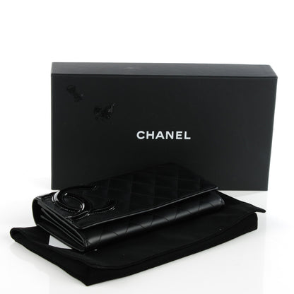 Chanel Calfskin Quilted Cambon Flap Wallet Black 4 of 8