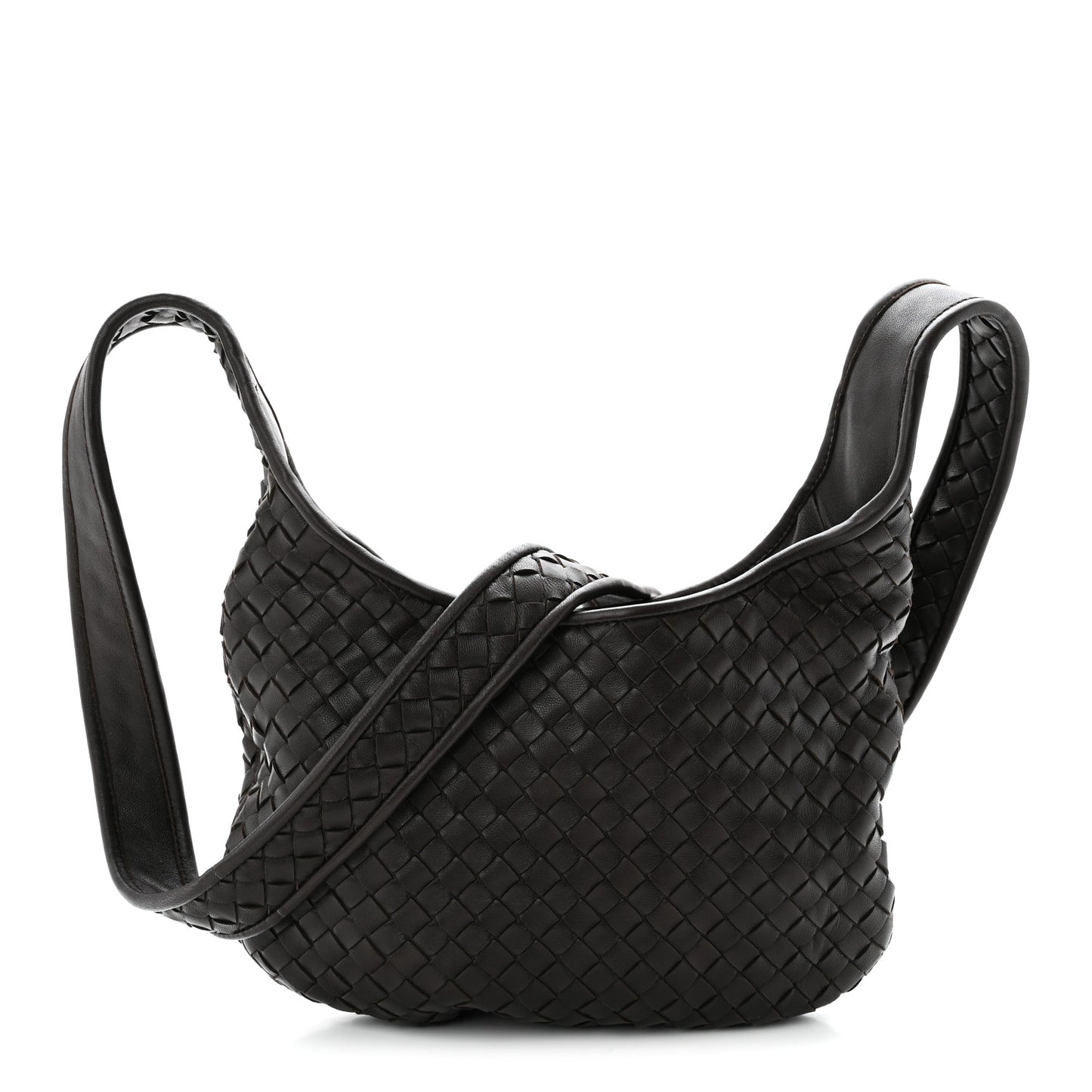 Nappa Intrecciato Small Veneto Crossbody Bag Fondant