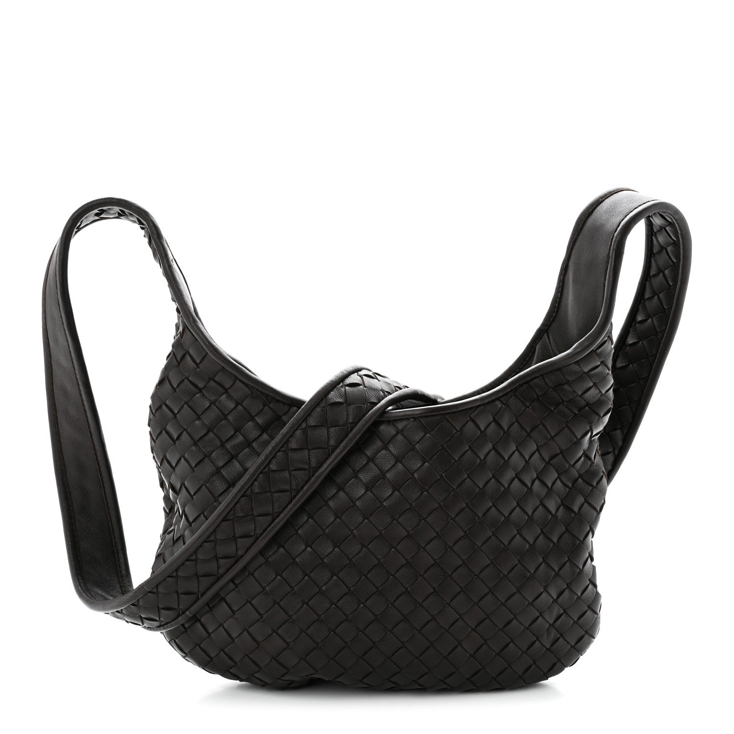 Bottega Veneta Nappa Intrecciato Small Veneto Crossbody Bag Fondant 1 of 10