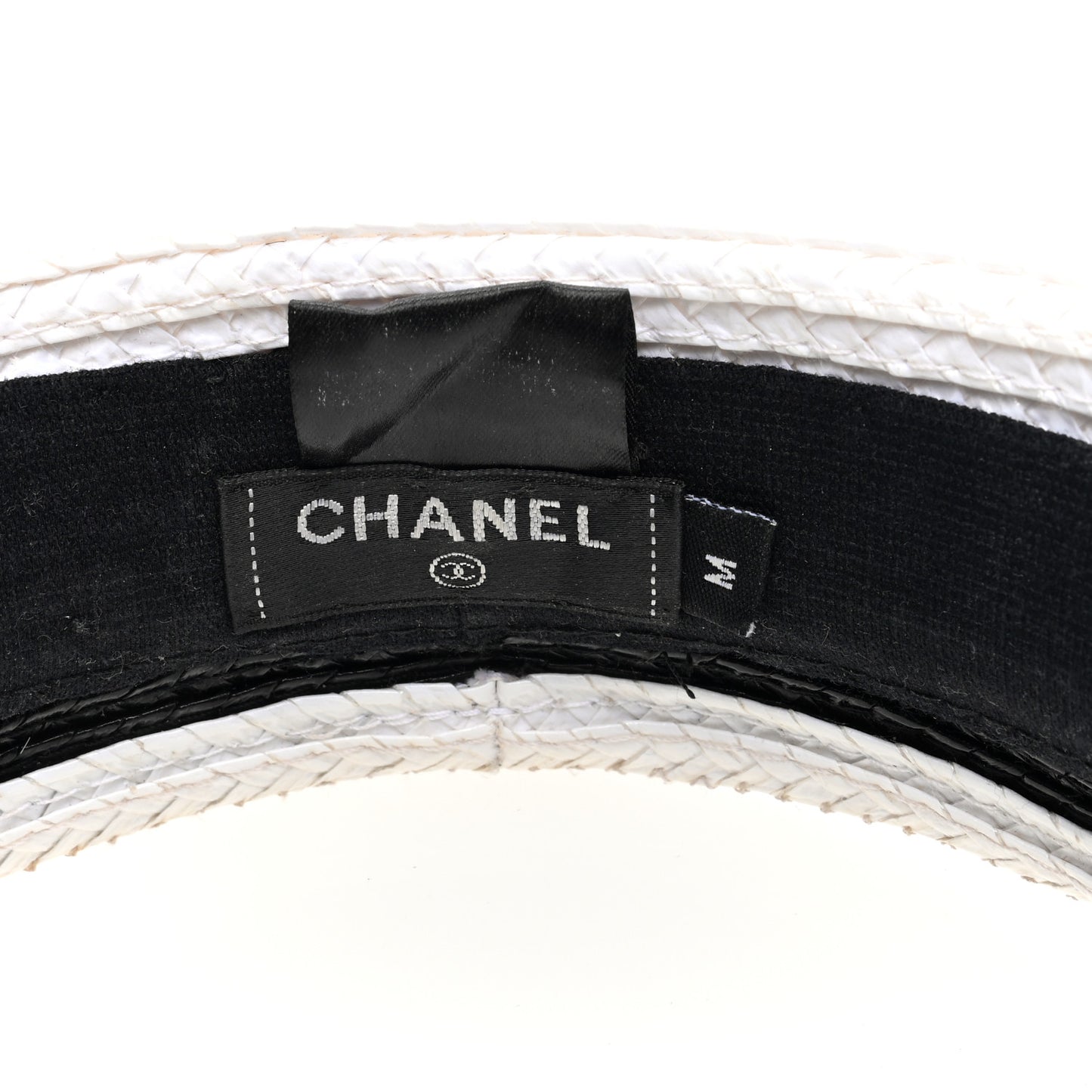 Raffia Visor M Black White