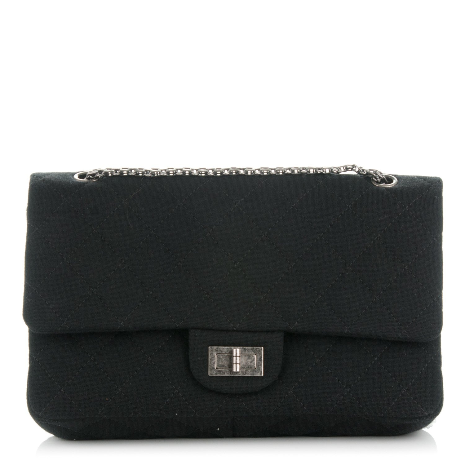 Chanel Jersey Quilted 2.55 Reissue 227 Flap Black 1 of 9