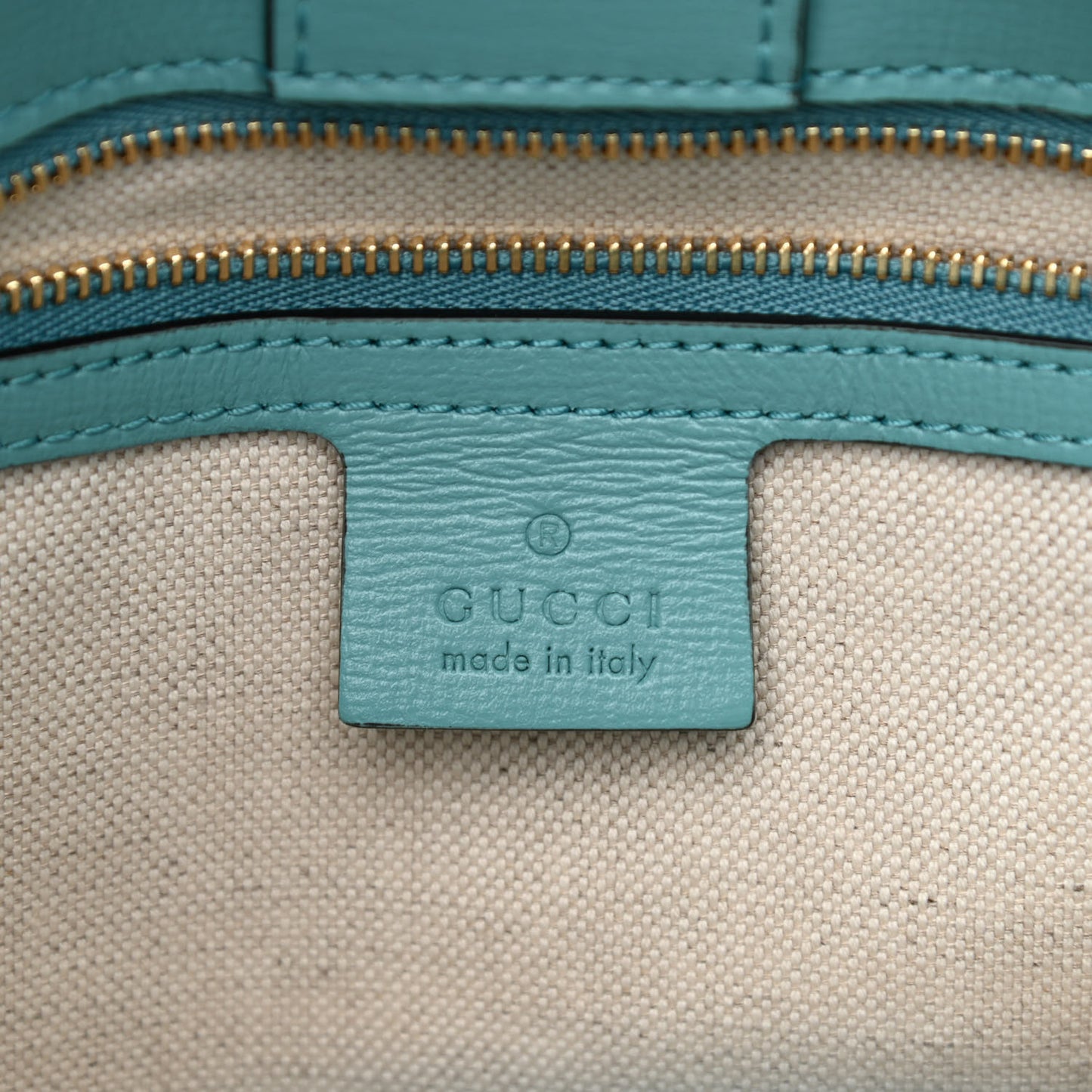 Straw Azalea Calfskin Medium Horsebit 1955 Tote Bag Dusty Azure Black