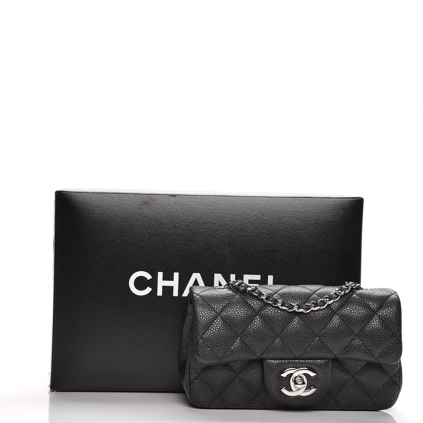 Caviar Quilted Extra Mini Flap Black