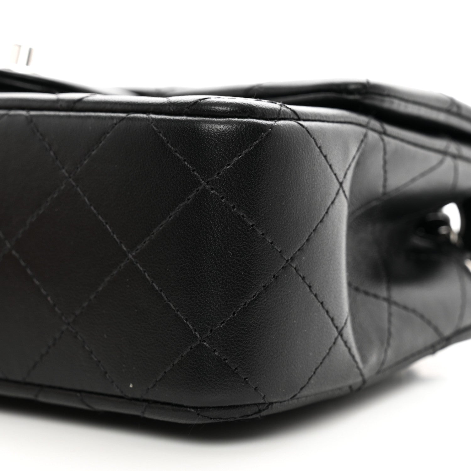 Chanel Lambskin Quilted Mini Rectangular Flap Black 10 of 10