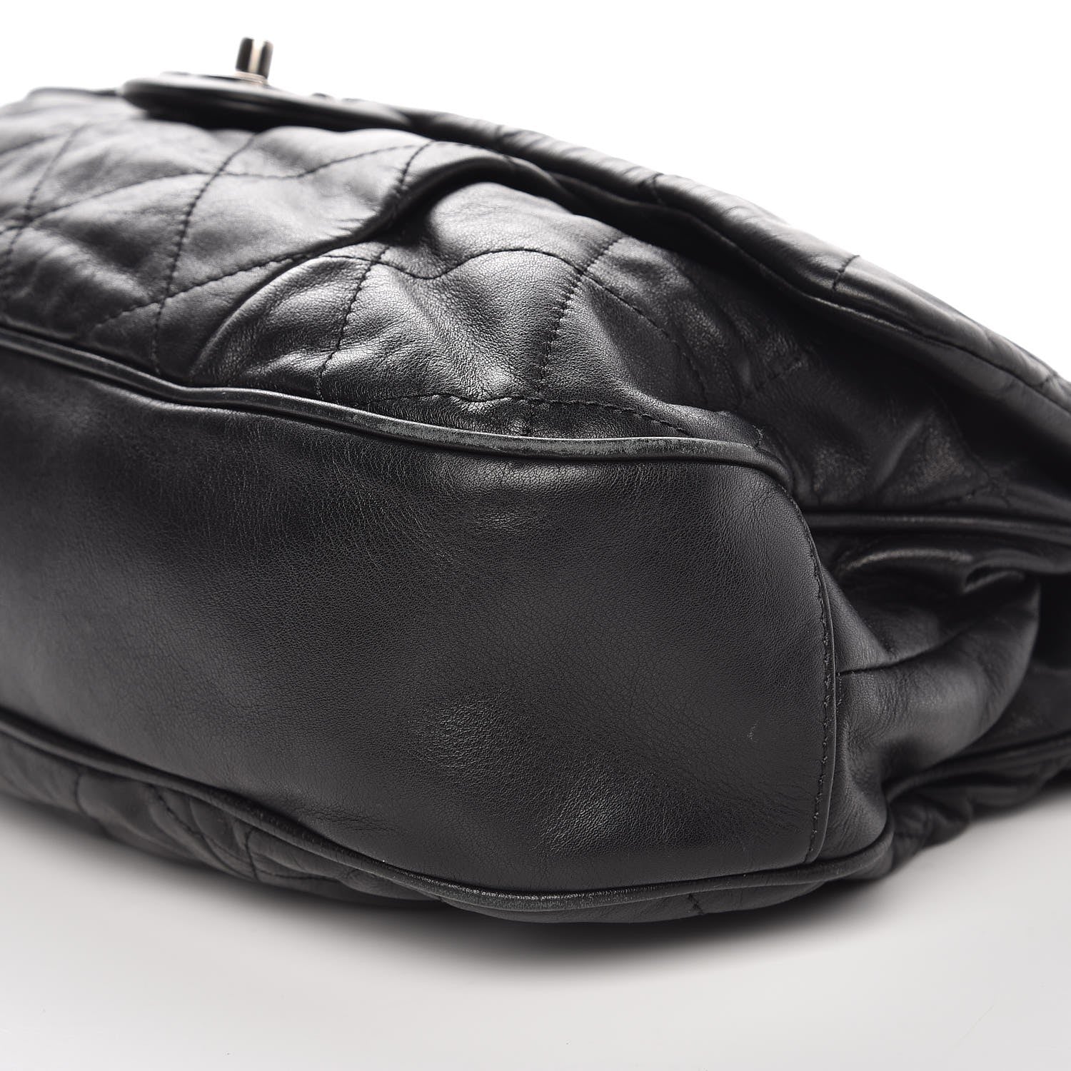 Chanel Calfskin Coco Pleats Flap Black 10 of 10