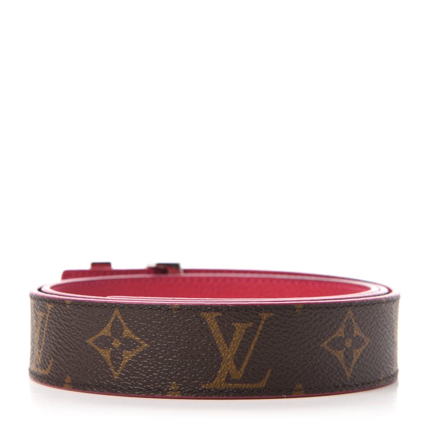 Monogram 30mm LV Initiales Reversible Belt 90 36 Fuchsia