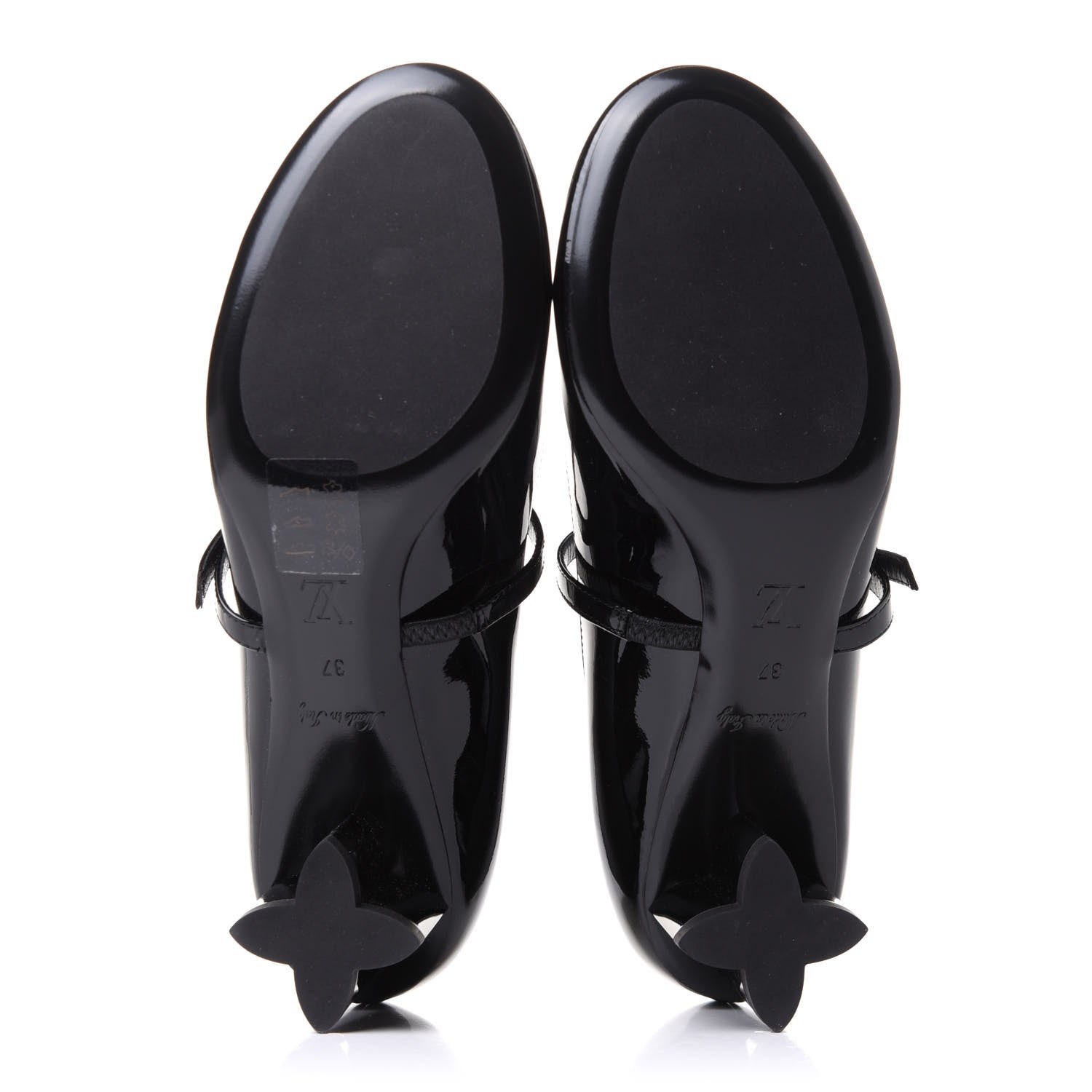 Louis Vuitton Patent Uniformes Silhouette 40mm Pumps 37 Black 6 of 7