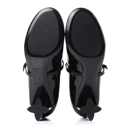Louis Vuitton Patent Uniformes Silhouette 40mm Pumps 37 Black 6 of 7