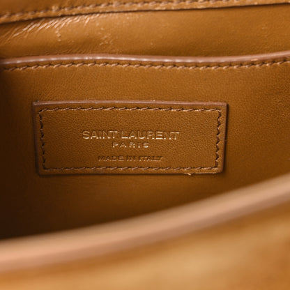 Saint Laurent Suede Small Classic Monogram Kate Tassel Satchel Light Ochre 6 of 10