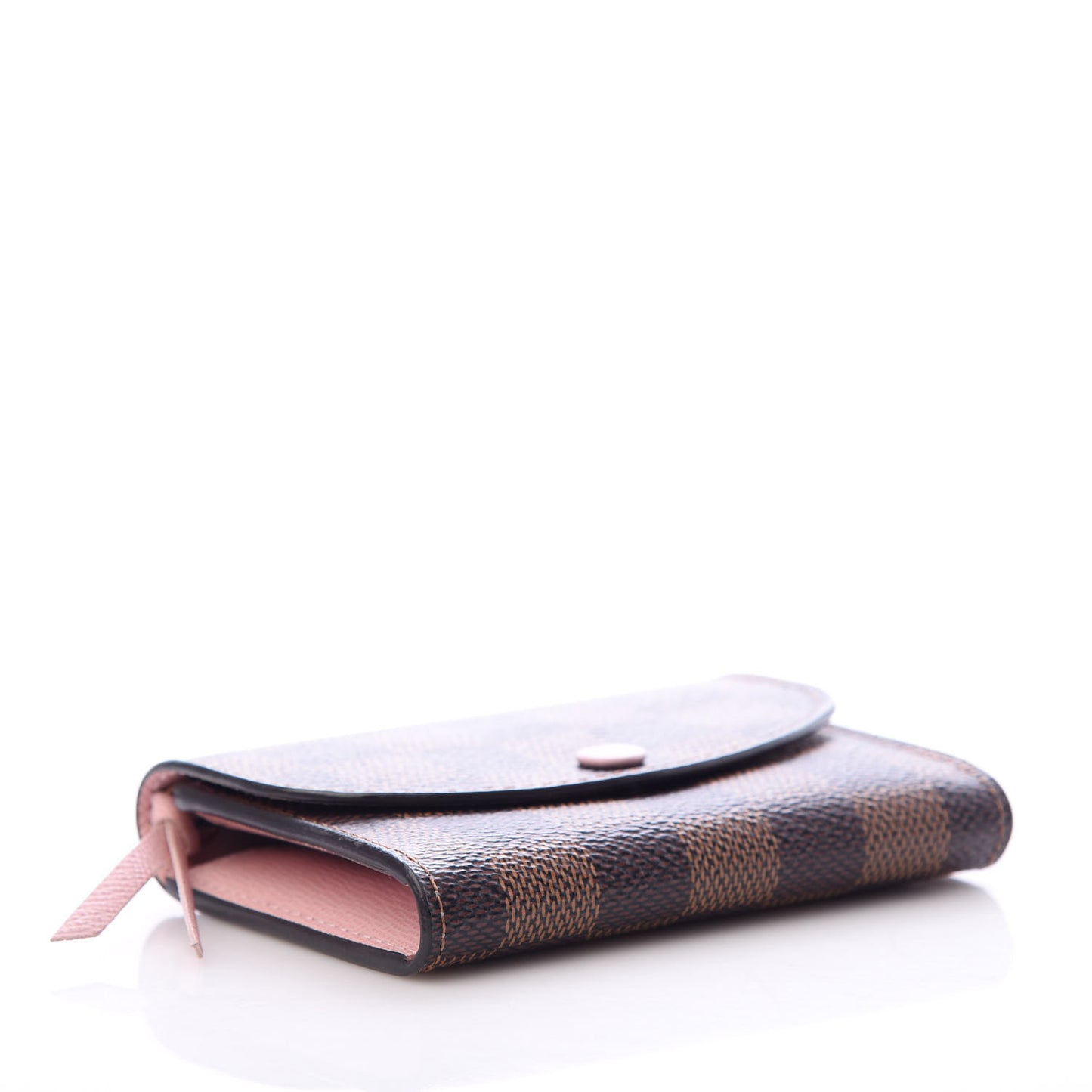 Damier Ebene Rosalie Coin Purse Rose Ballerine