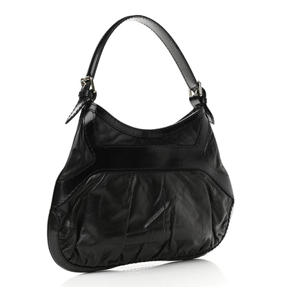 Gucci Calfskin Queen Bow Hobo Black 3 of 12