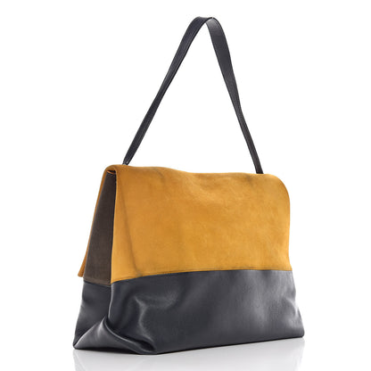 Celine Calfskin Suede All Soft Shoulder Bag Amber 3 of 25