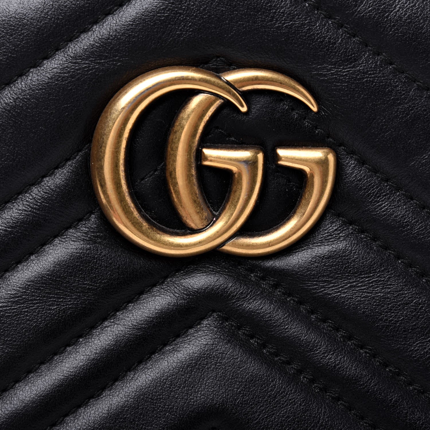 Gucci Calfskin Matelasse GG Marmont Backpack Black 13 of 21