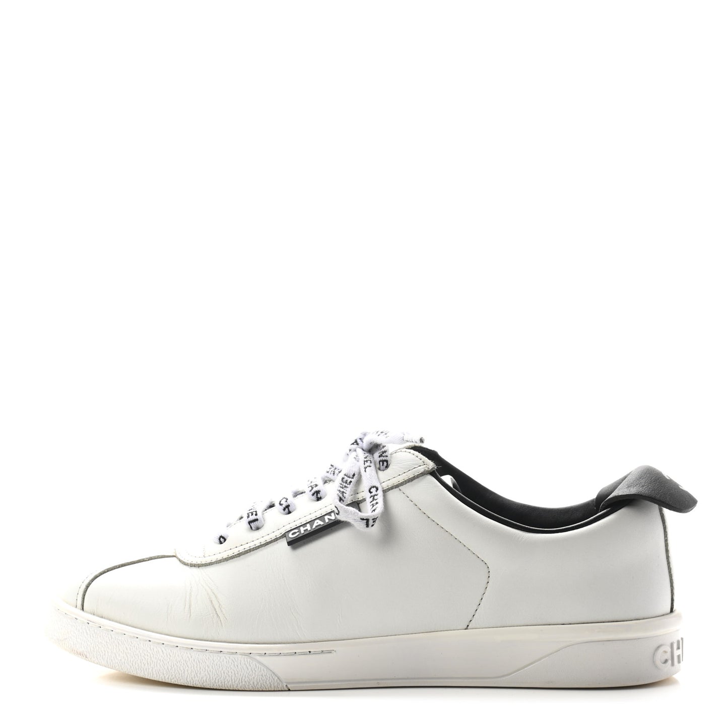 Calfskin CC Sneakers 40 White