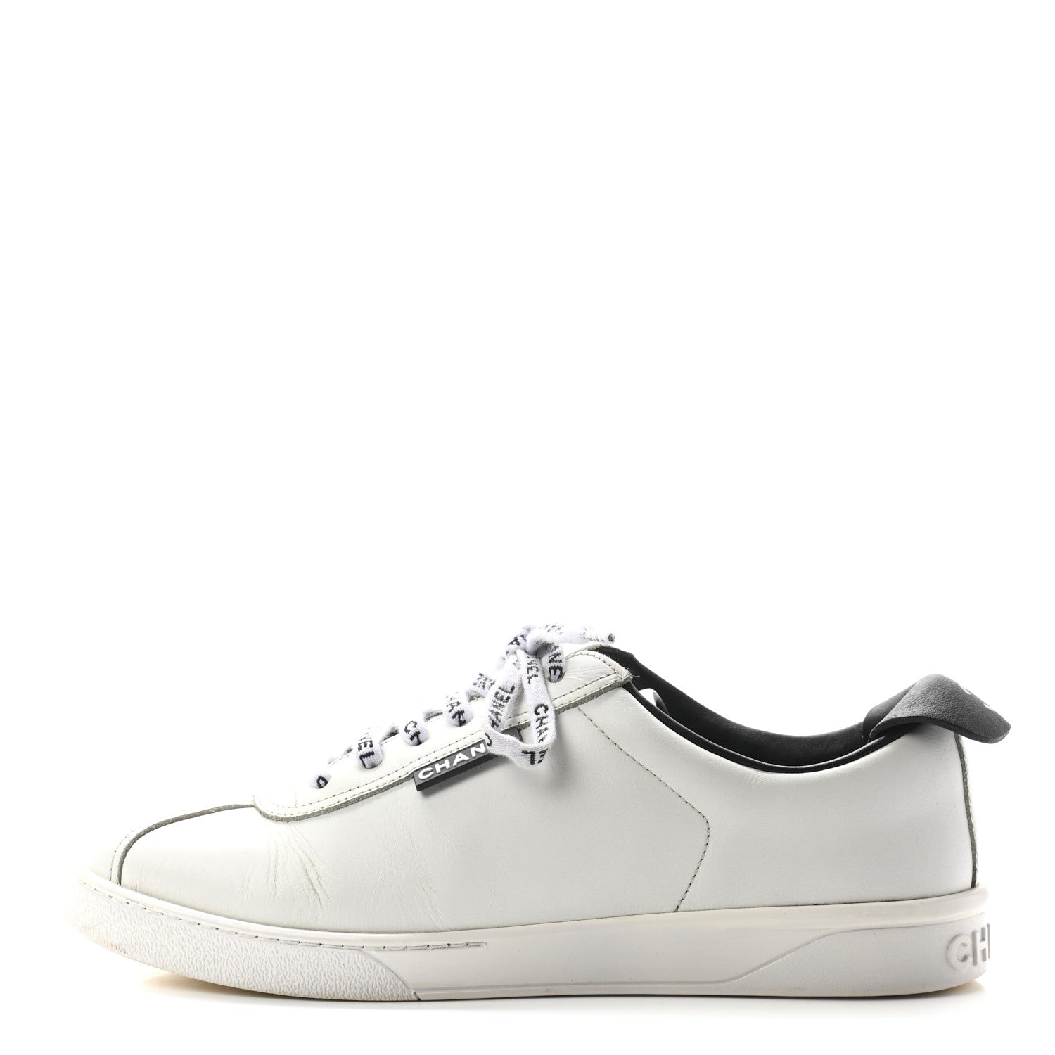 Chanel Calfskin CC Sneakers 40 White 1 of 9