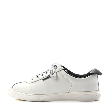 Chanel Calfskin CC Sneakers 40 White 1 of 9