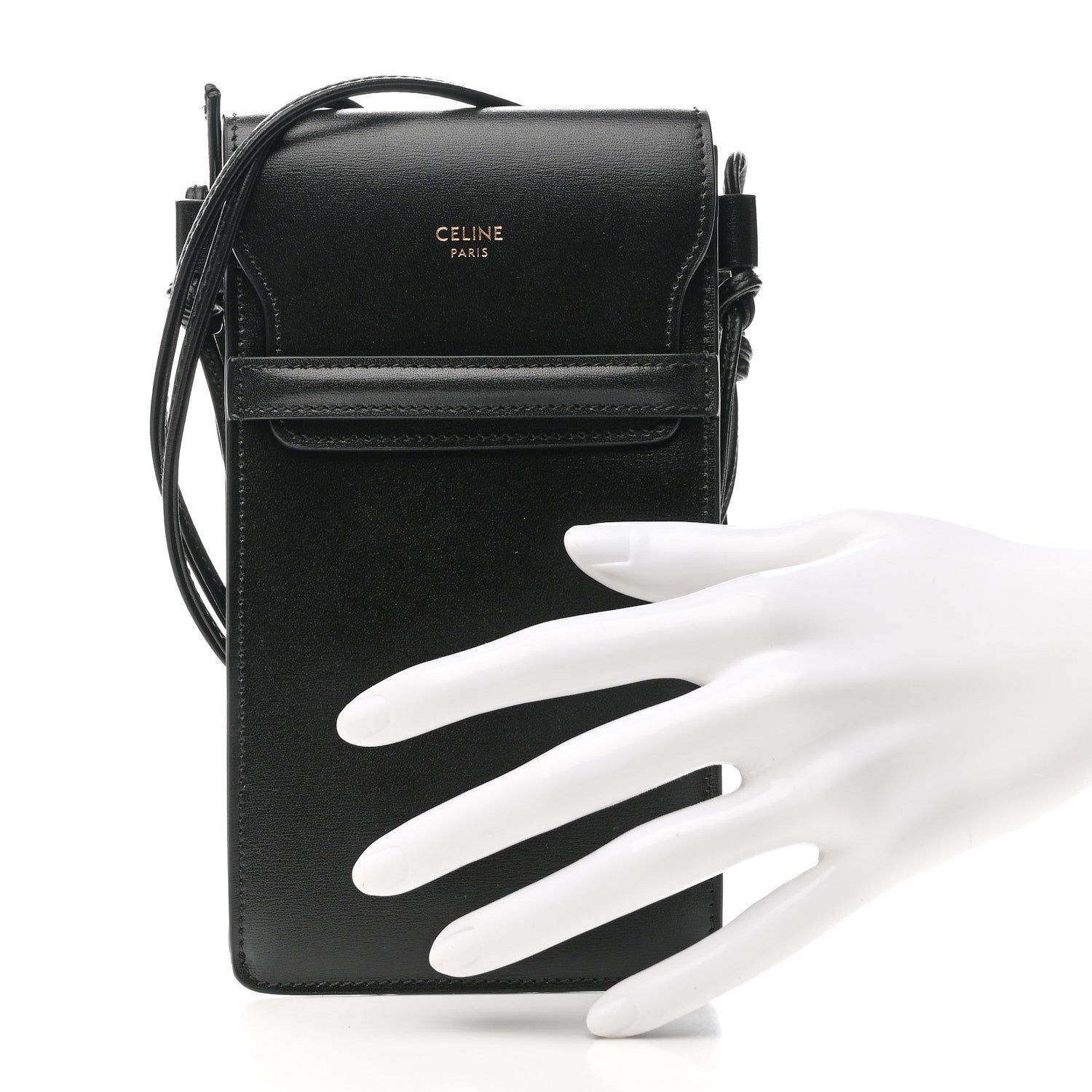 セリーヌ Phone pouch with Flap スマホケース カーフスキン Celine Calfskin Phone Pouch With Flap Black 1759119 – FASHIONPHILE