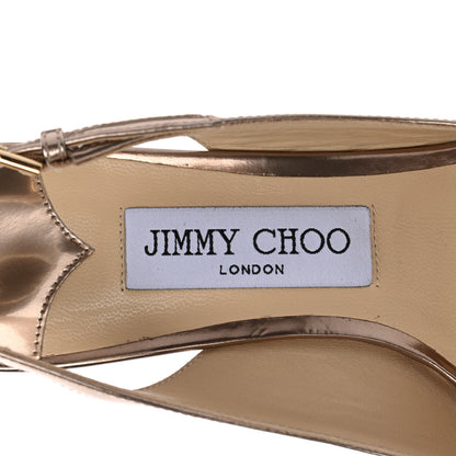Jimmy Choo Mirror Erin 60 Slingback Pumps 37 Ballet Pink 7 of 8