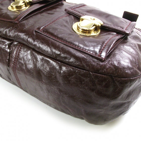 Marc Jacobs Leather Stella Dark Plum 5 of 12