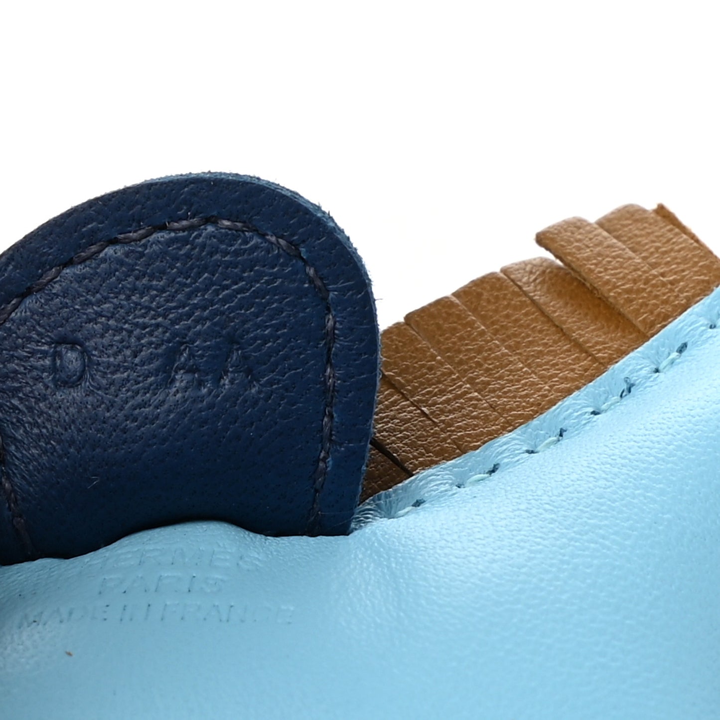 Milo Lambskin Grigri Rodeo Horse Bag Charm PM Celeste Bleu De Malte Kraft