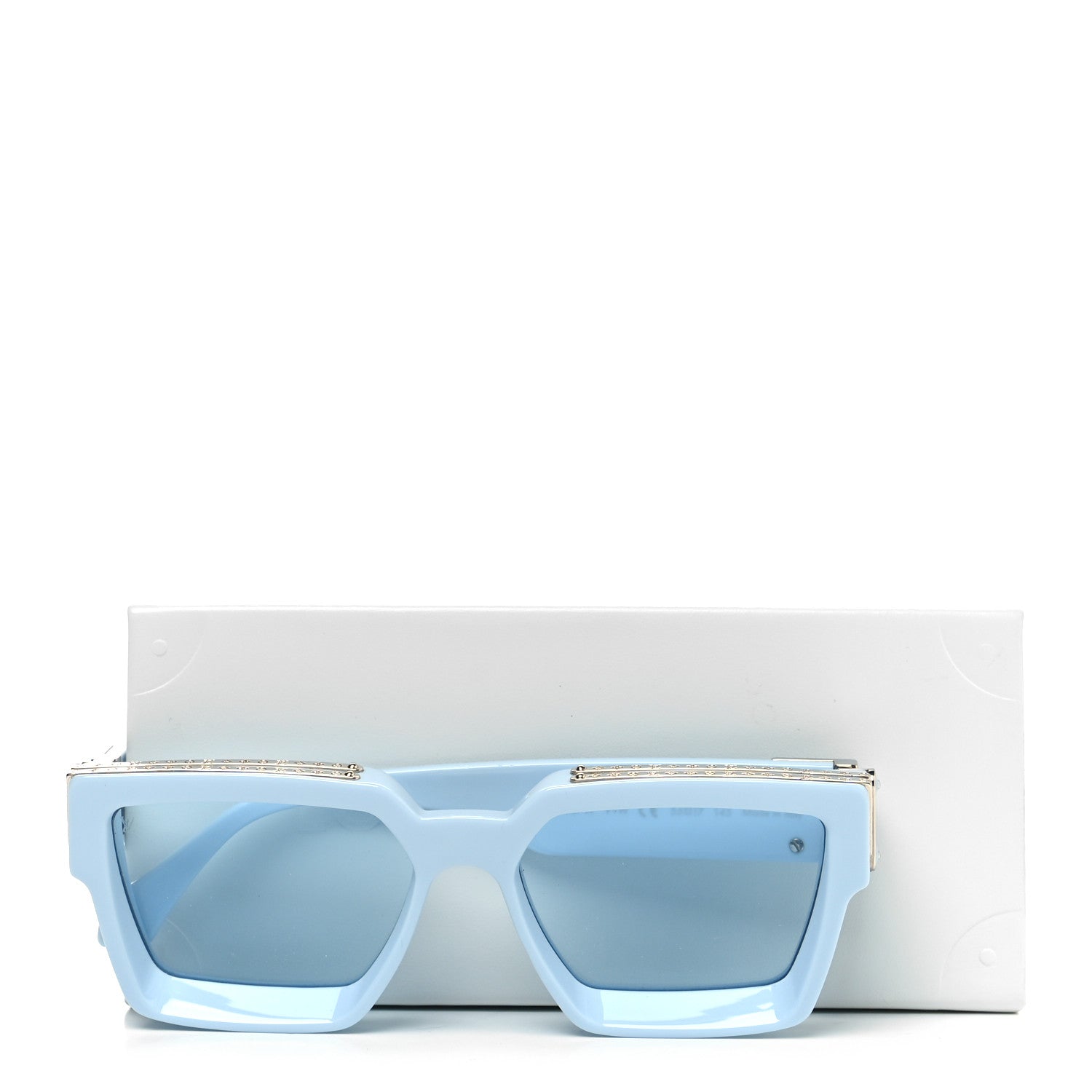 Louis Vuitton Acetate 1.1 Millionaires Sunglasses Z1327W Pale Blue 8 of 8