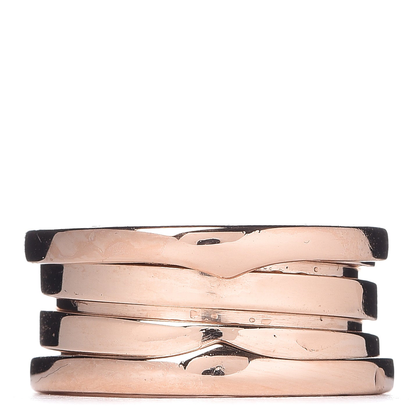 18K Rose Gold B.Zero1 Three-Band Ring 45 3.25