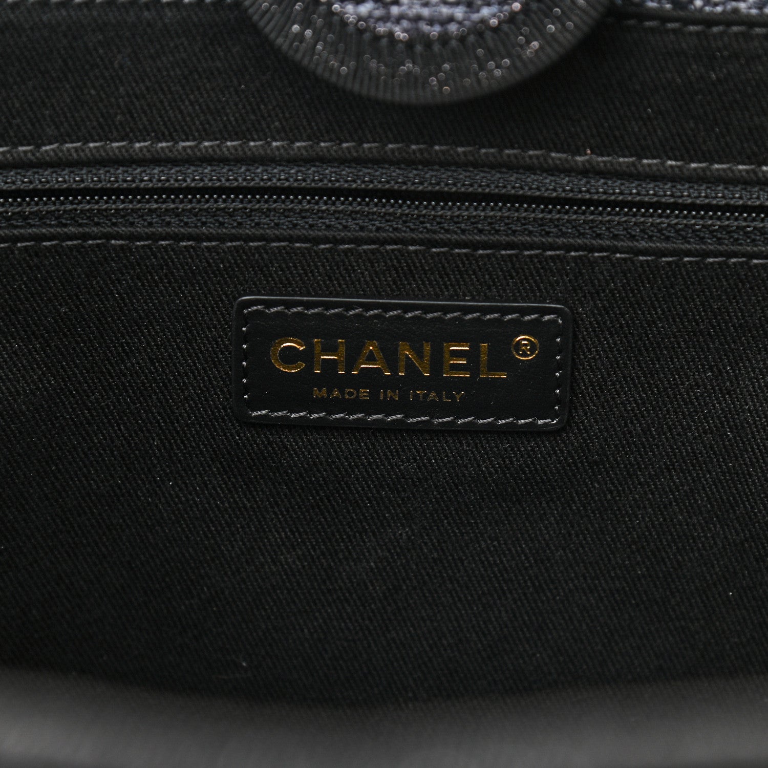Chanel Lurex Boucle Small Deauville Tote Grey 6 of 10
