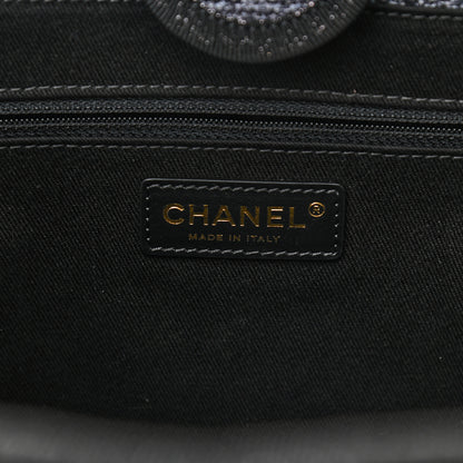 Chanel Lurex Boucle Small Deauville Tote Grey 6 of 10