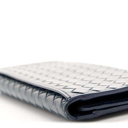 Bottega Veneta Nappa Intrecciato Continental Flap Wallet Blue 8 of 10