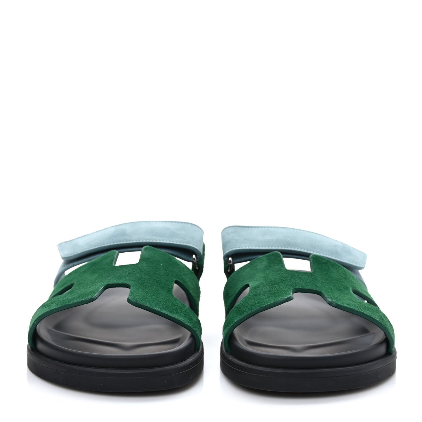 Suede Goatskin Womens Chypre Sandals 38 Vert Cactus Vert d'eau 38