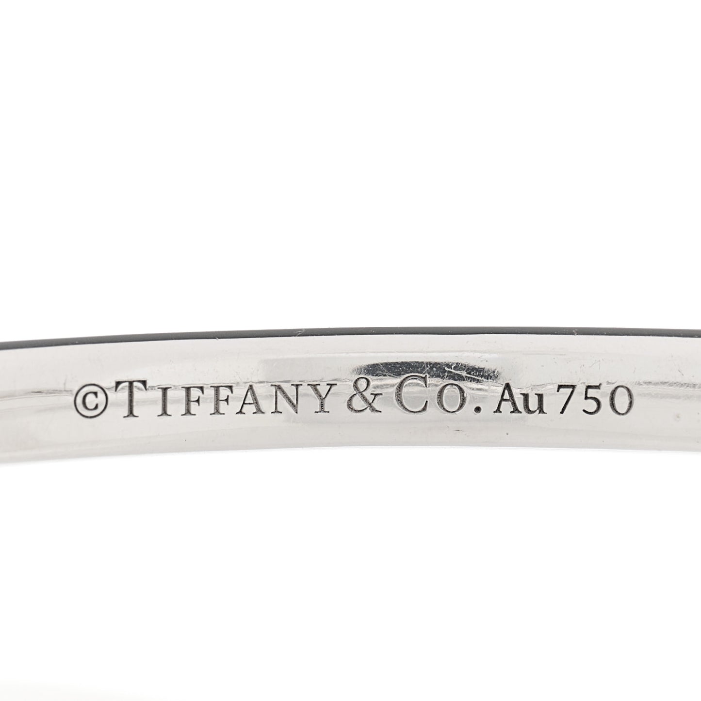 18K White Gold Diamond 4.5mm Etoile Bangle Bracelet