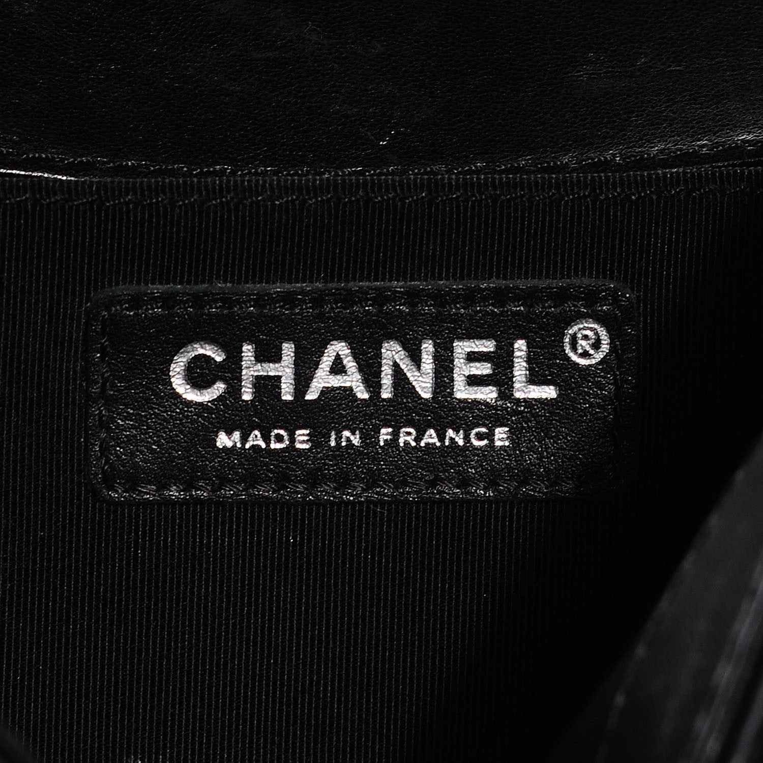 Chanel Lambskin Quilted Medium Boy Flap Black Blue 7 of 9