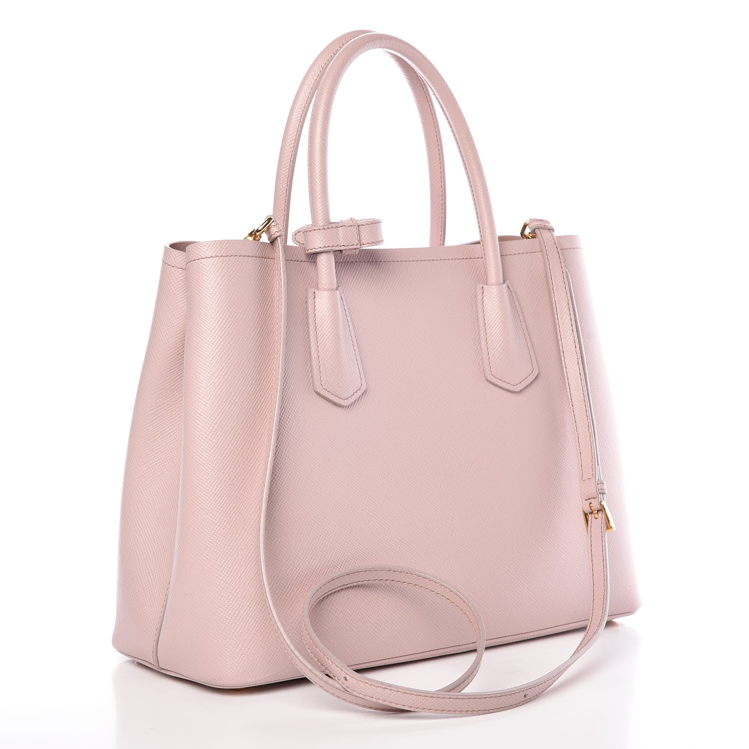 Prada Saffiano Cuir Medium Double Bag Mughetto 3 of 10