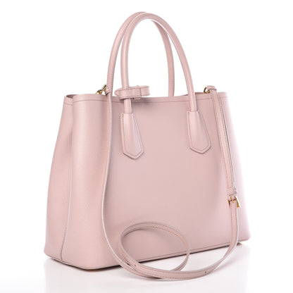 Prada Saffiano Cuir Medium Double Bag Mughetto 3 of 10