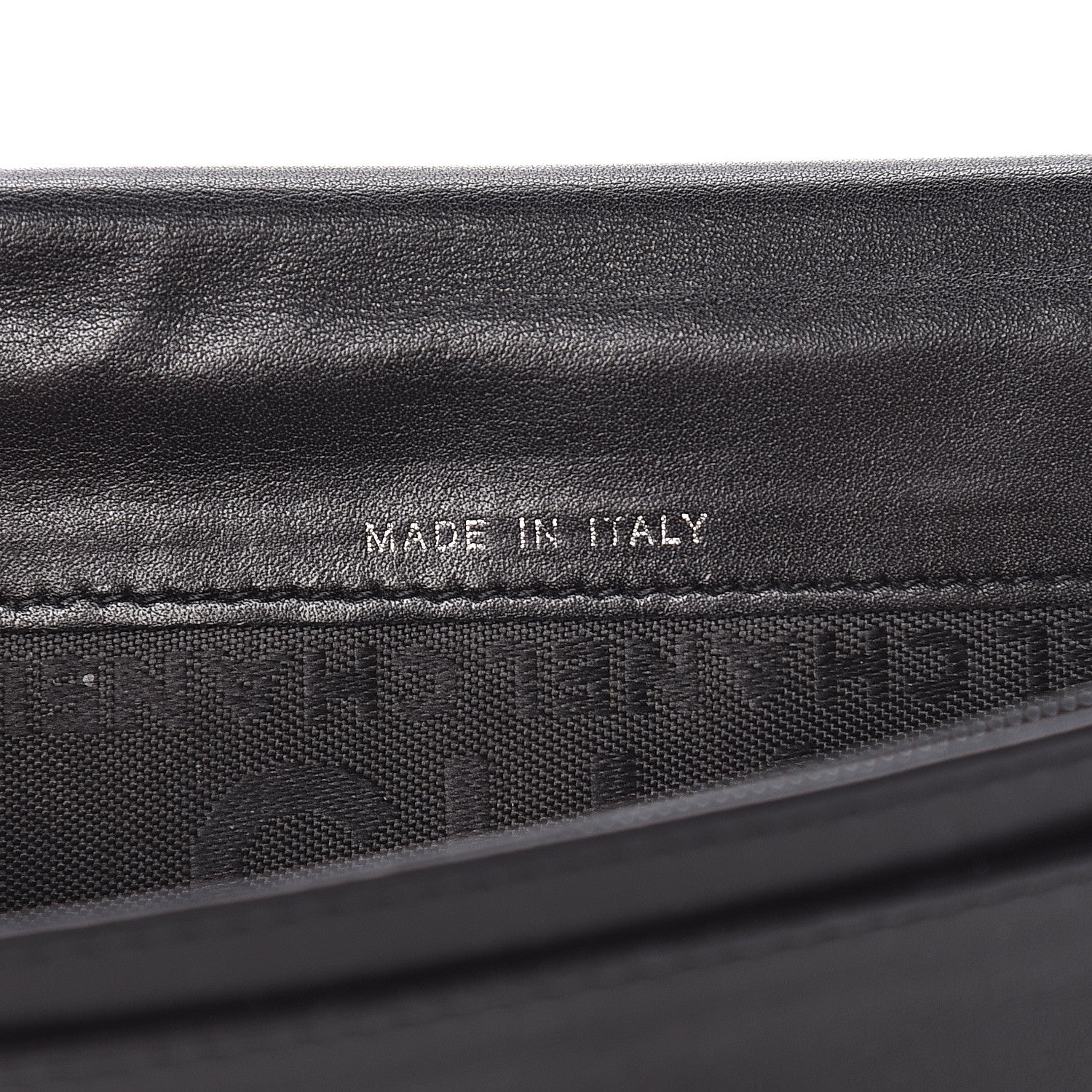 Chanel Lambskin Embossed Logo Yen Wallet Black 7 of 15