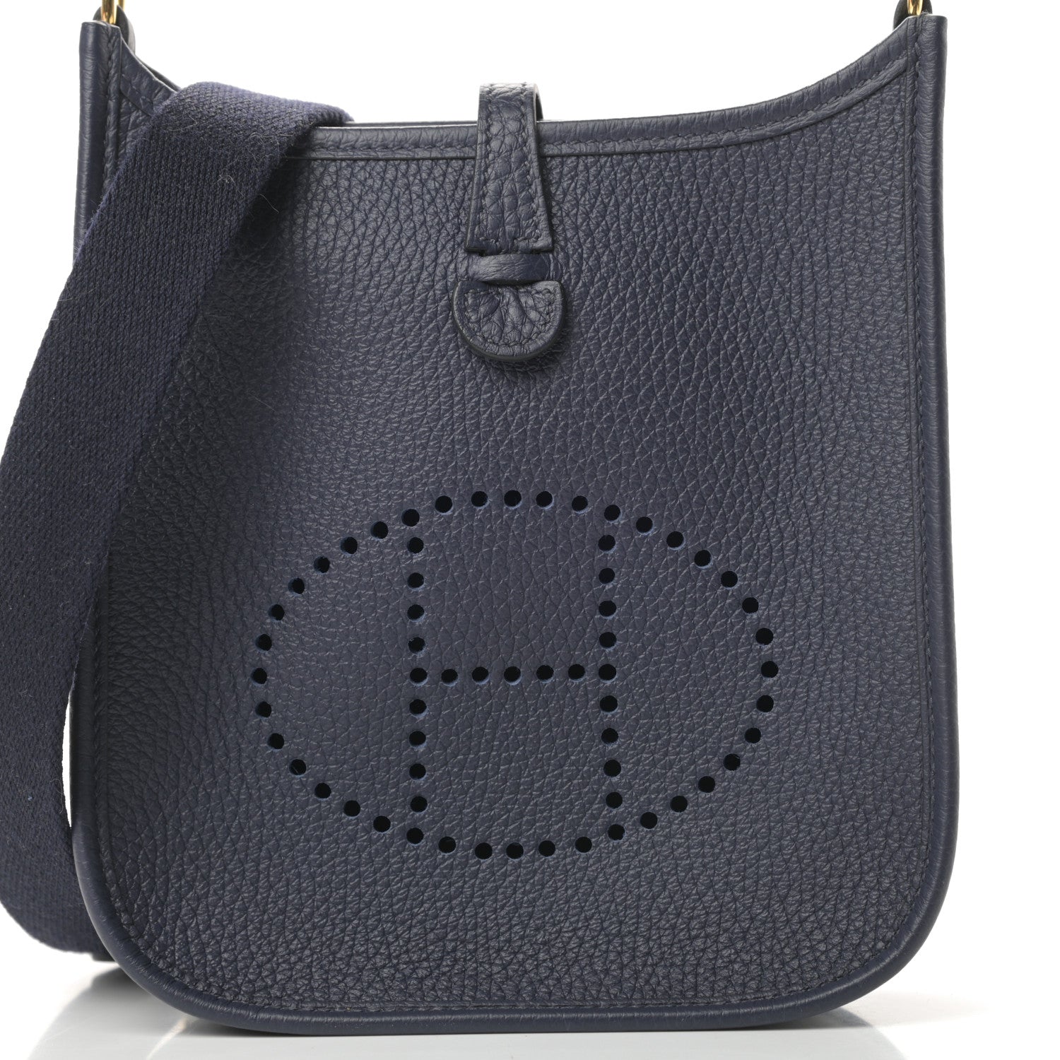 Hermes Taurillon Clemence Evelyne TPM Bleu Nuit 8 of 11