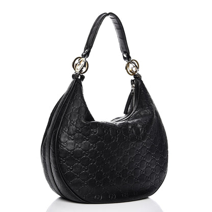 Gucci Guccissima Medium GG Twins Hobo Black 3 of 15
