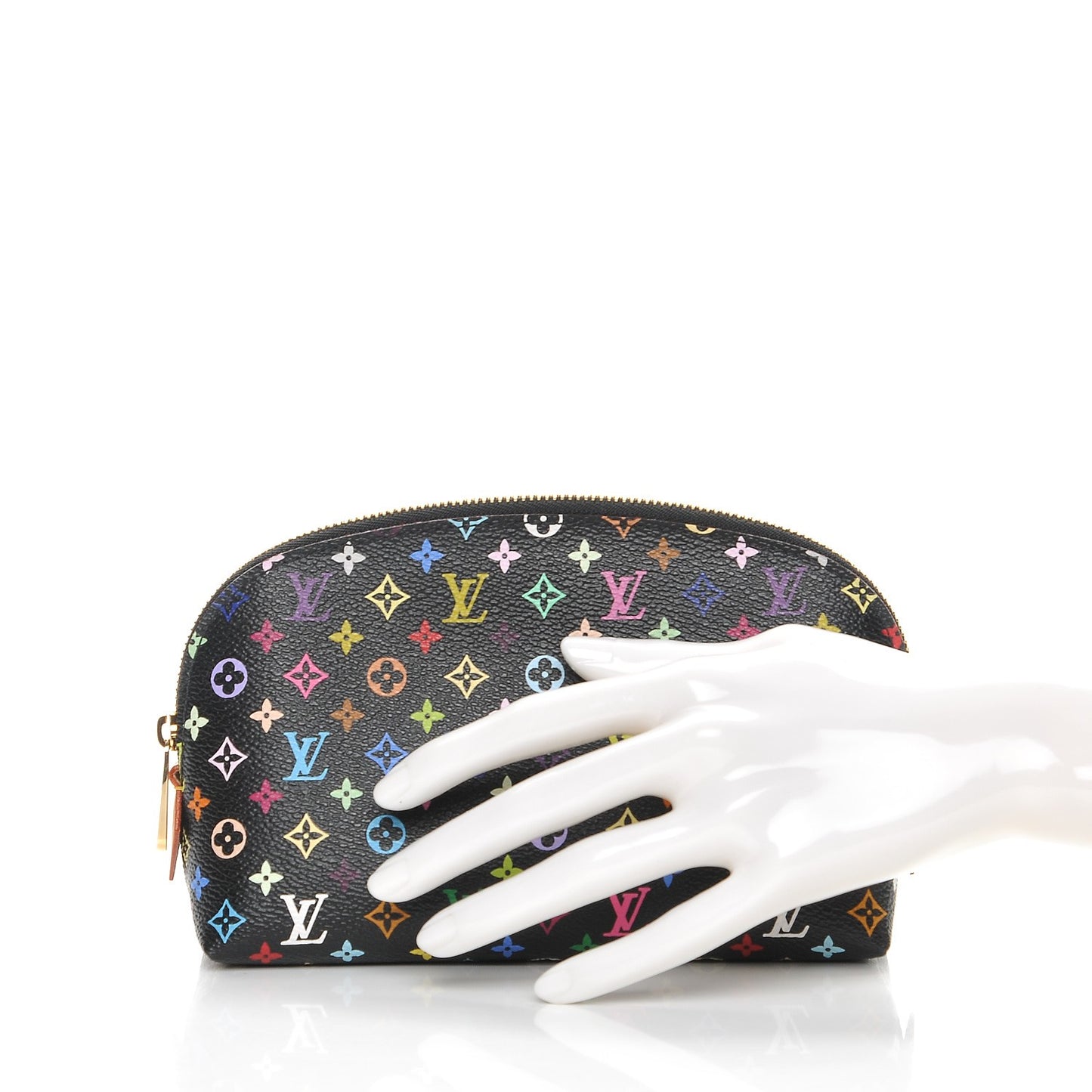 Monogram Multicolor Cosmetic Pouch Black Grenade