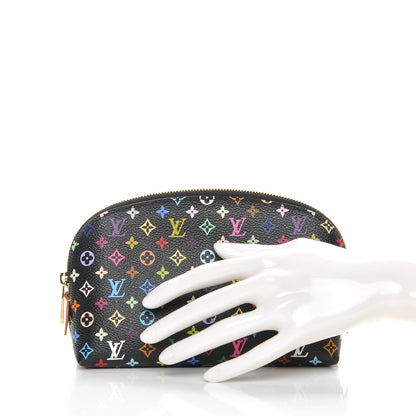 Louis Vuitton Monogram Multicolor Cosmetic Pouch Black Grenade 2 of 7