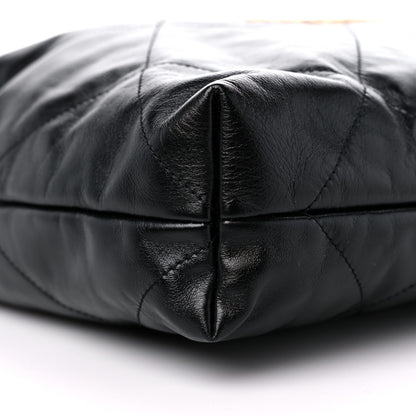 Chanel Shiny Calfskin Quilted Chanel 22 Black 9 of 11
