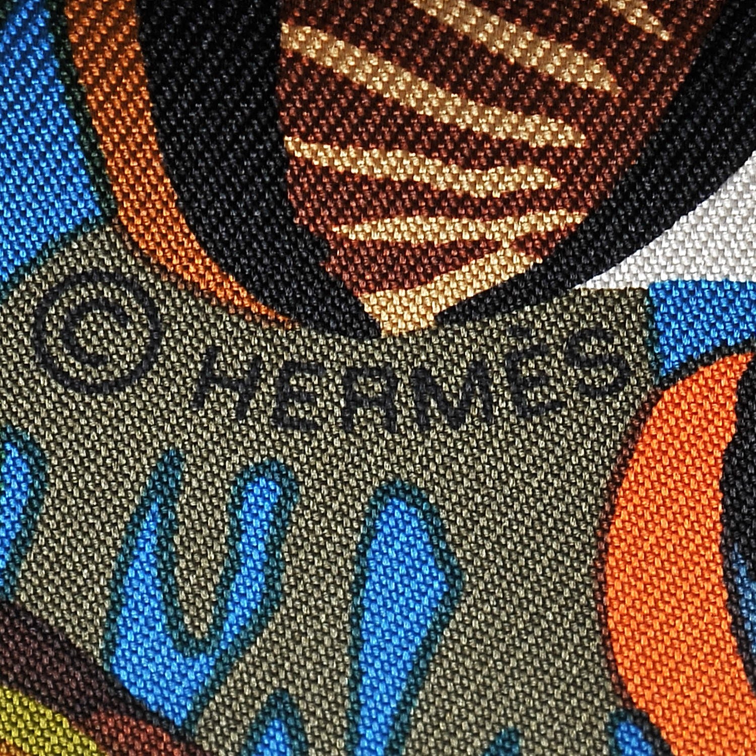 Hermes Silk Under The Waves Scarf 90 7 of 7