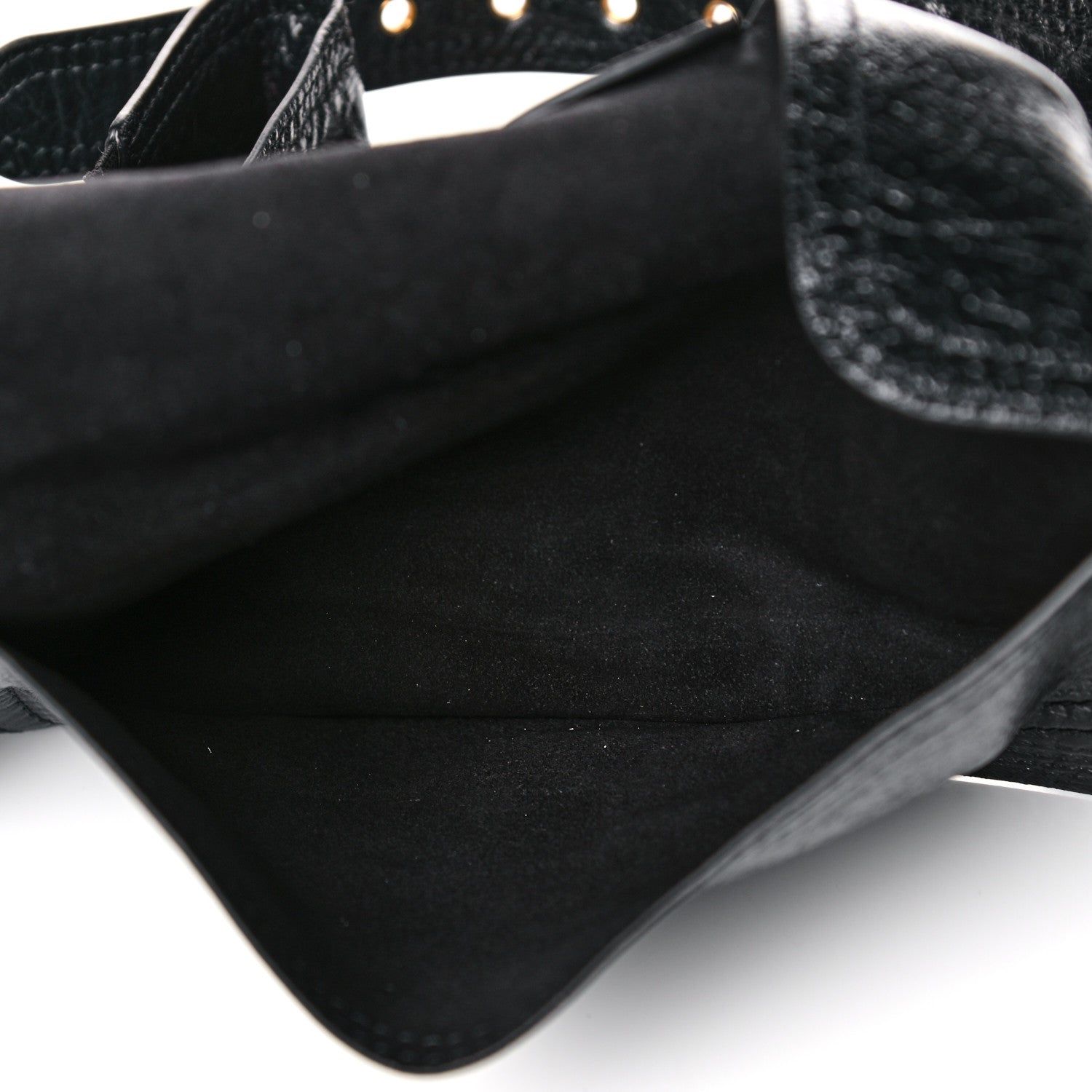 Christian Dior Crinkled Lambskin 135mm Saddle Belt Black 4 of 9