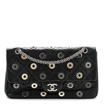 Chanel Lambskin Quilted Star Attitude Jumbo Flap Bag Black 1 of 13