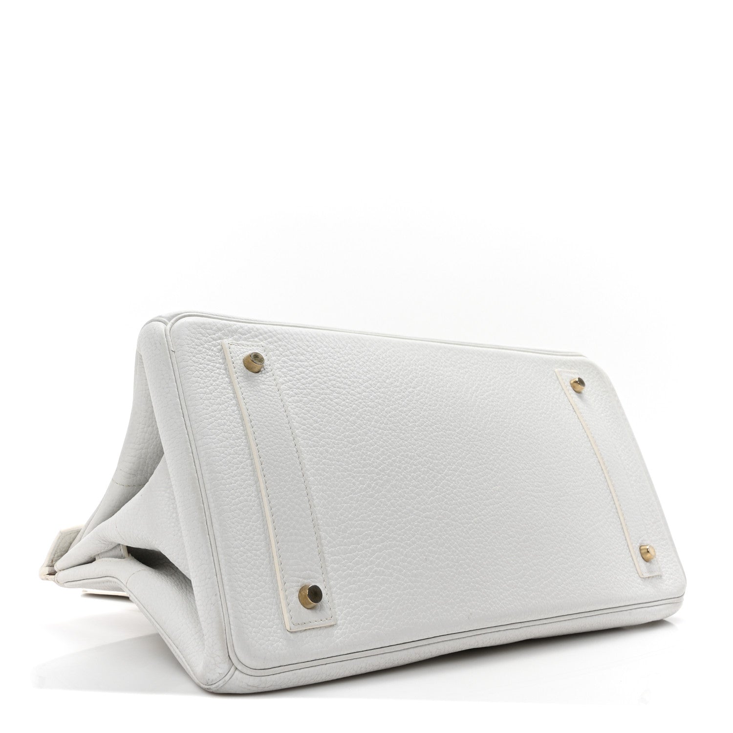 Hermes Taurillon Clemence JPG Birkin 42 White 3 of 9