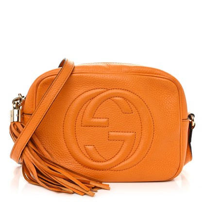 Gucci Pebbled Calfskin Small Soho Disco Bag Curcuma 1 of 14