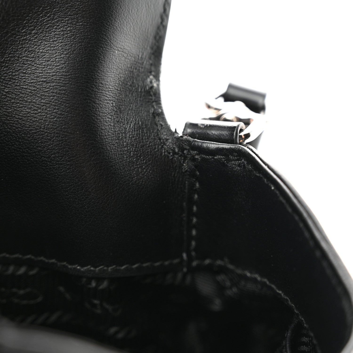 Prada Spazzolato Mini Cleo Flap Adjustable Strap Shoulder Bag Black 11 of 14
