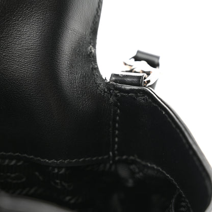 Prada Spazzolato Mini Cleo Flap Adjustable Strap Shoulder Bag Black 11 of 14