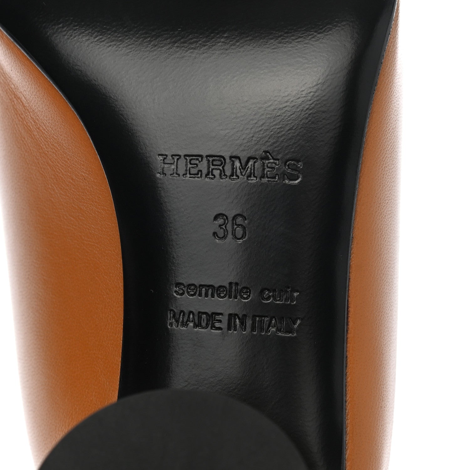 Hermes Calfskin Detail Mules 36 Beige Dore 6 of 9