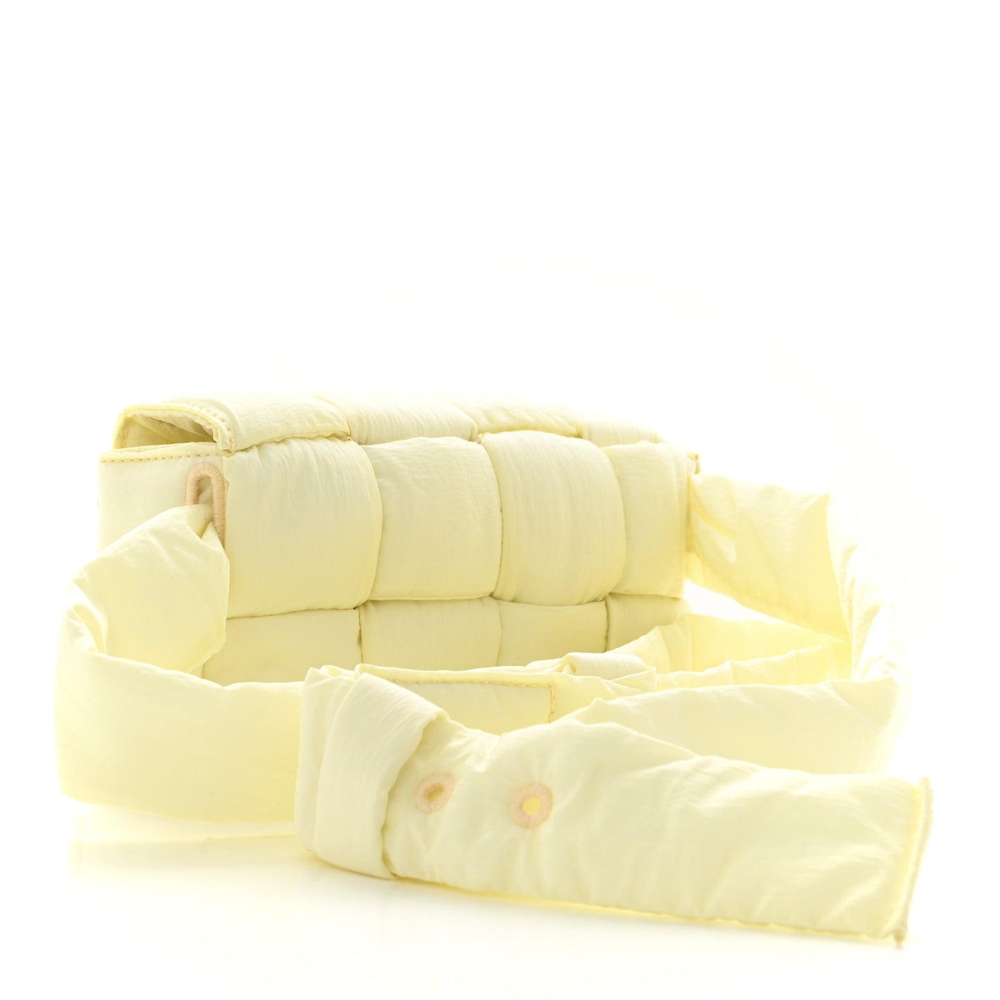 Nylon Intrecciato Padded Tech Mini Cassette Belt Bag Zest Washed