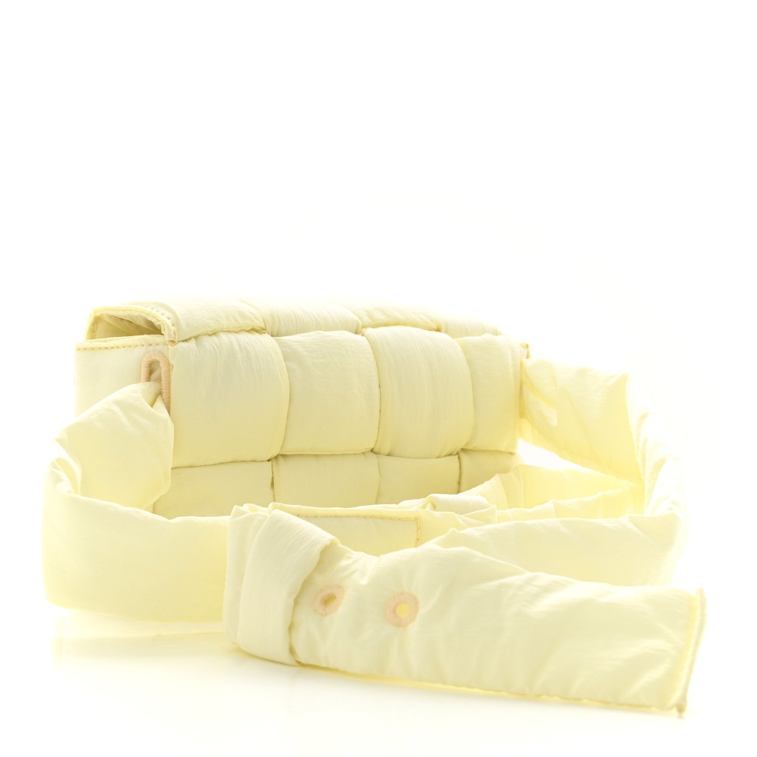 Bottega Veneta Nylon Intrecciato Padded Tech Mini Cassette Belt Bag Zest Washed 3 of 10